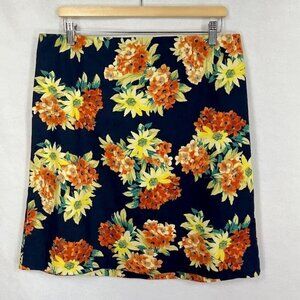 Ann Taylor Loft Pencil Skirt Floral Career Boss Church Cottage Grandma Core 12